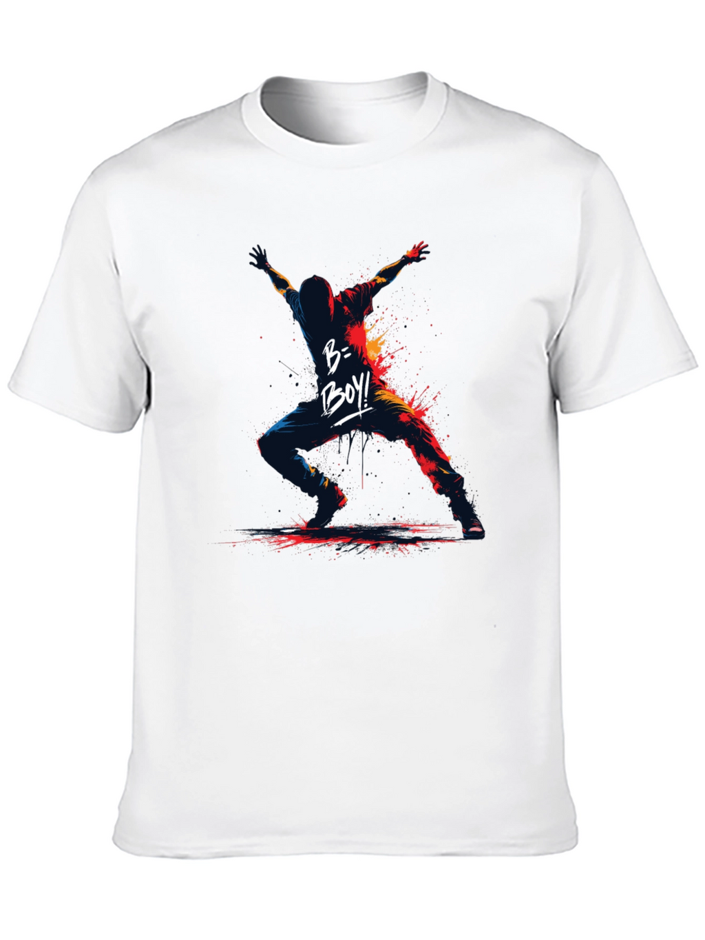 B-Boy Graphic Print T-Shirt - Urban Style