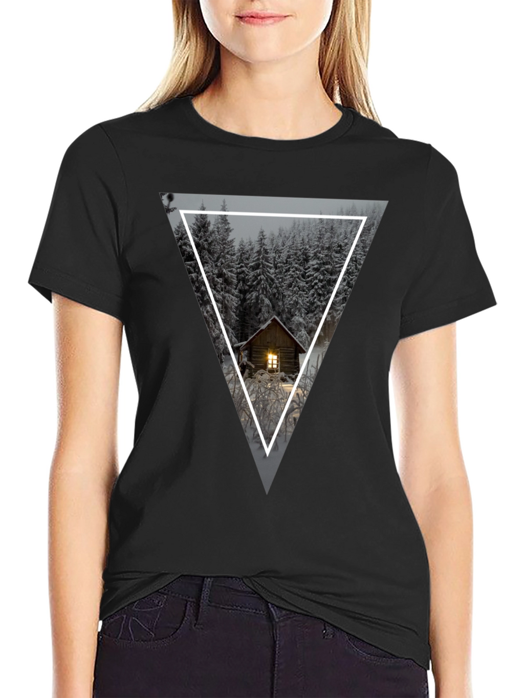 Cabin in the Woods Triangle Graphic Tee