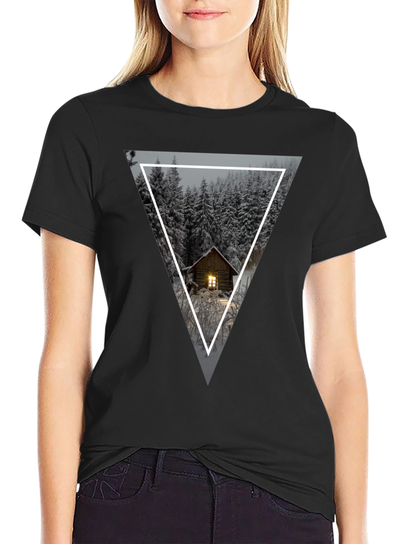 Cabin in the Woods Triangle Graphic Tee