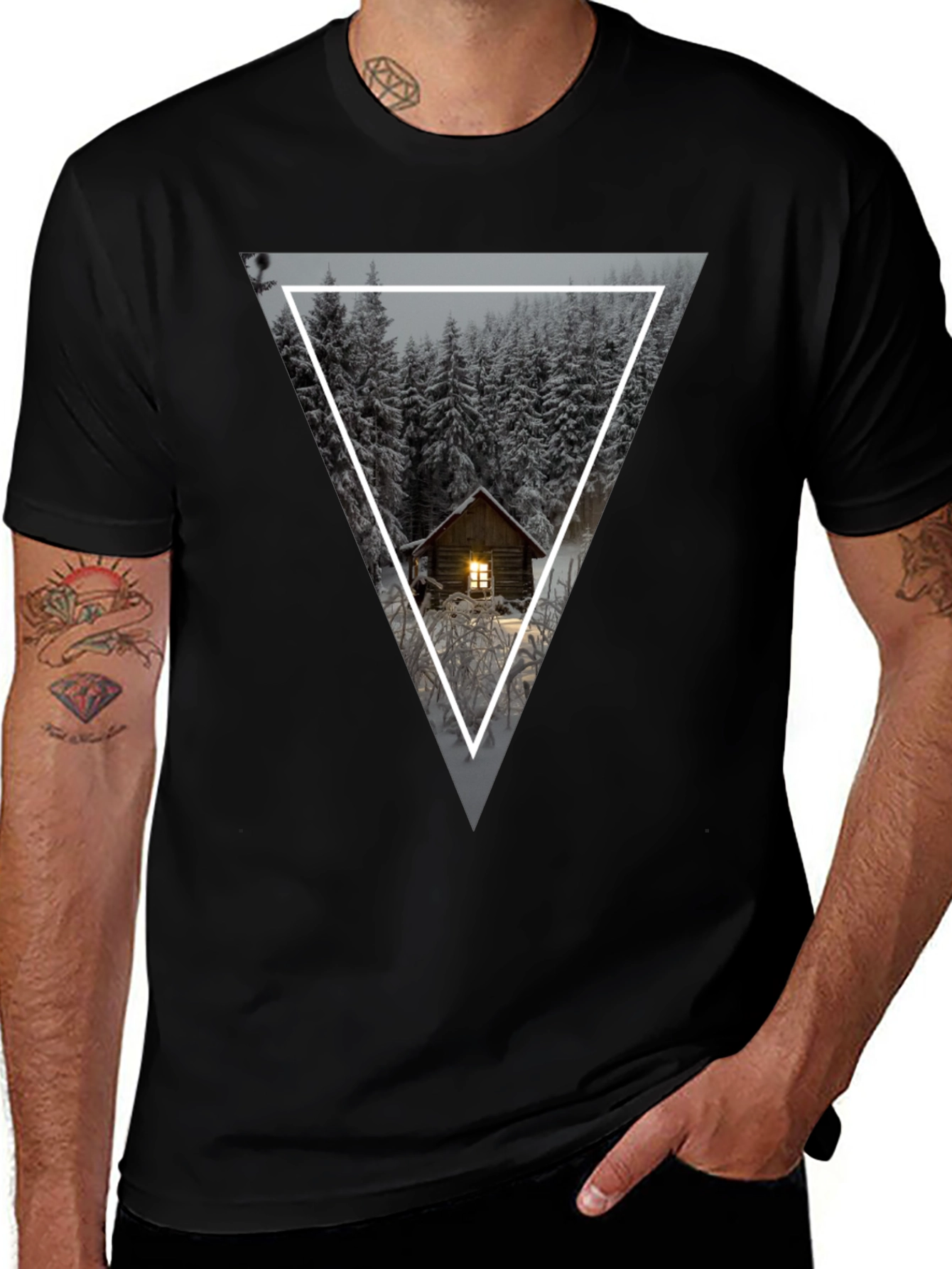 Cabin in the Woods Triangle Graphic Tee
