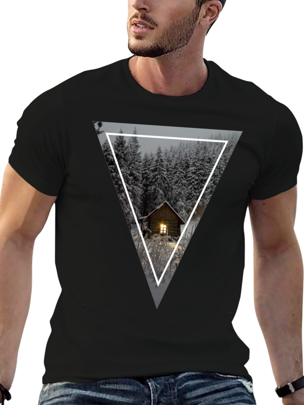 Cabin in the Woods Triangle Graphic Tee