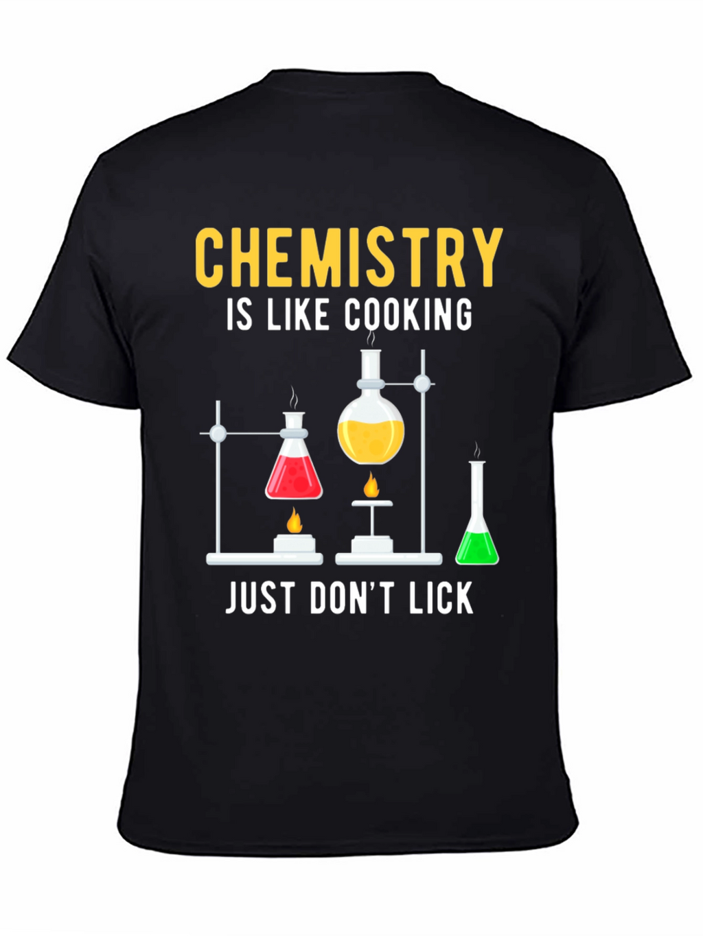 Chemistry Cooking Black T-Shirt