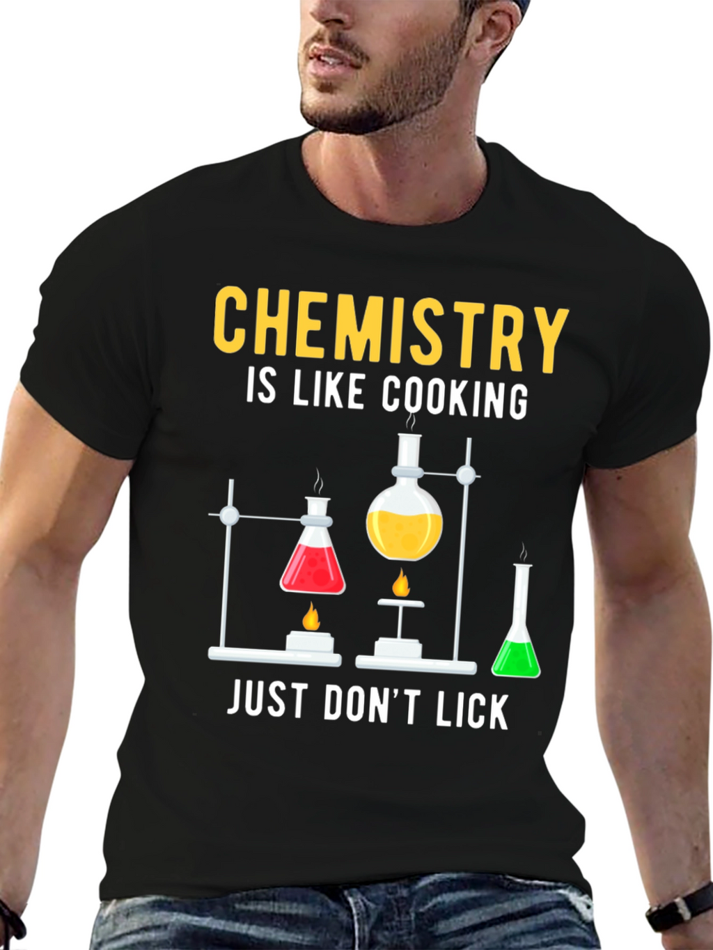 Chemistry Cooking Black T-Shirt