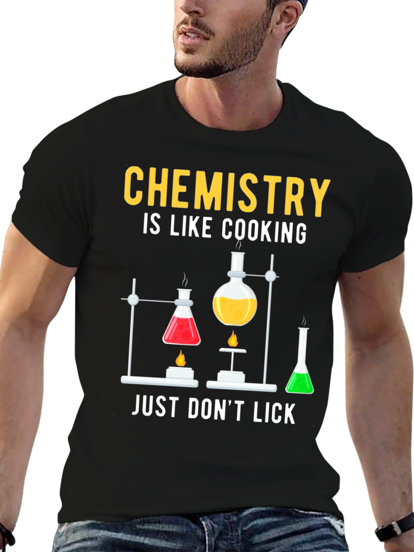 Chemistry Cooking Black T-Shirt