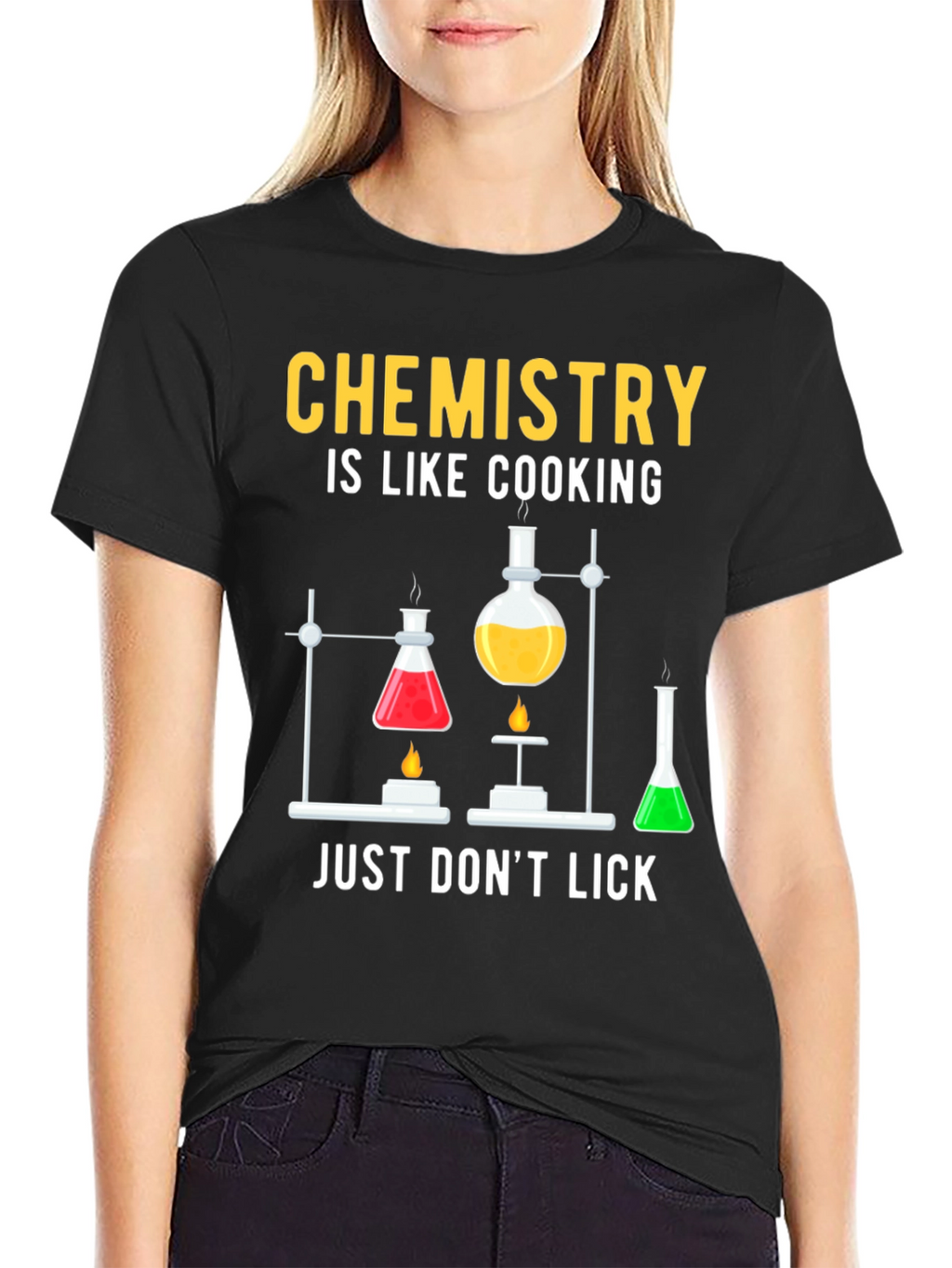 Chemistry Cooking Black T-Shirt