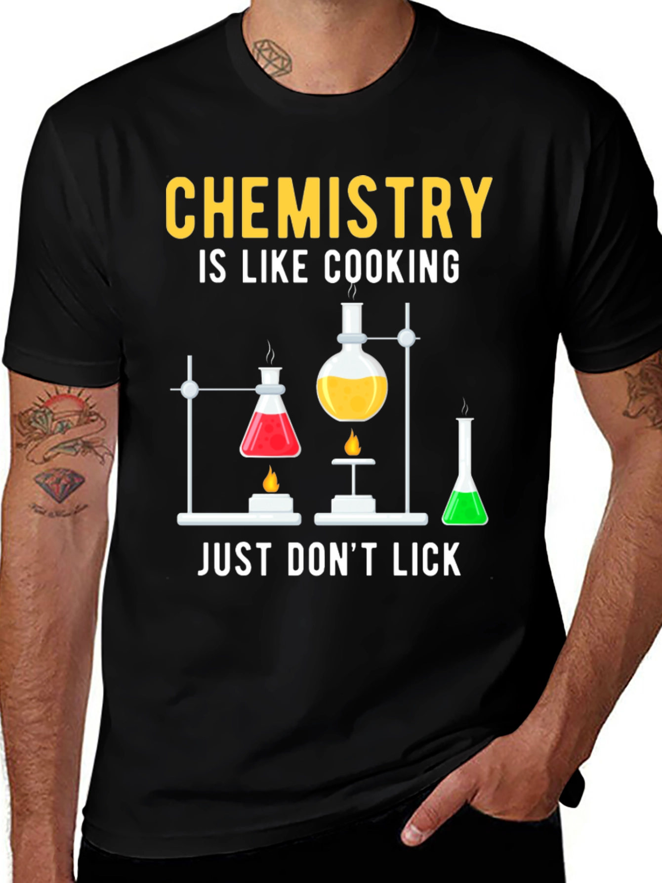 Chemistry Cooking Black T-Shirt