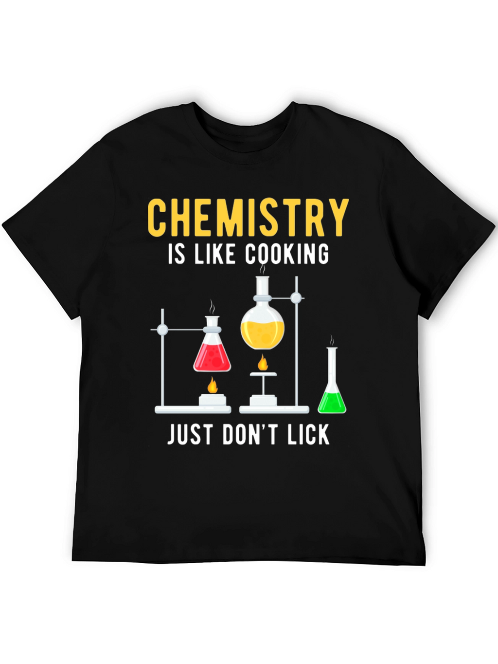 Chemistry Cooking Black T-Shirt
