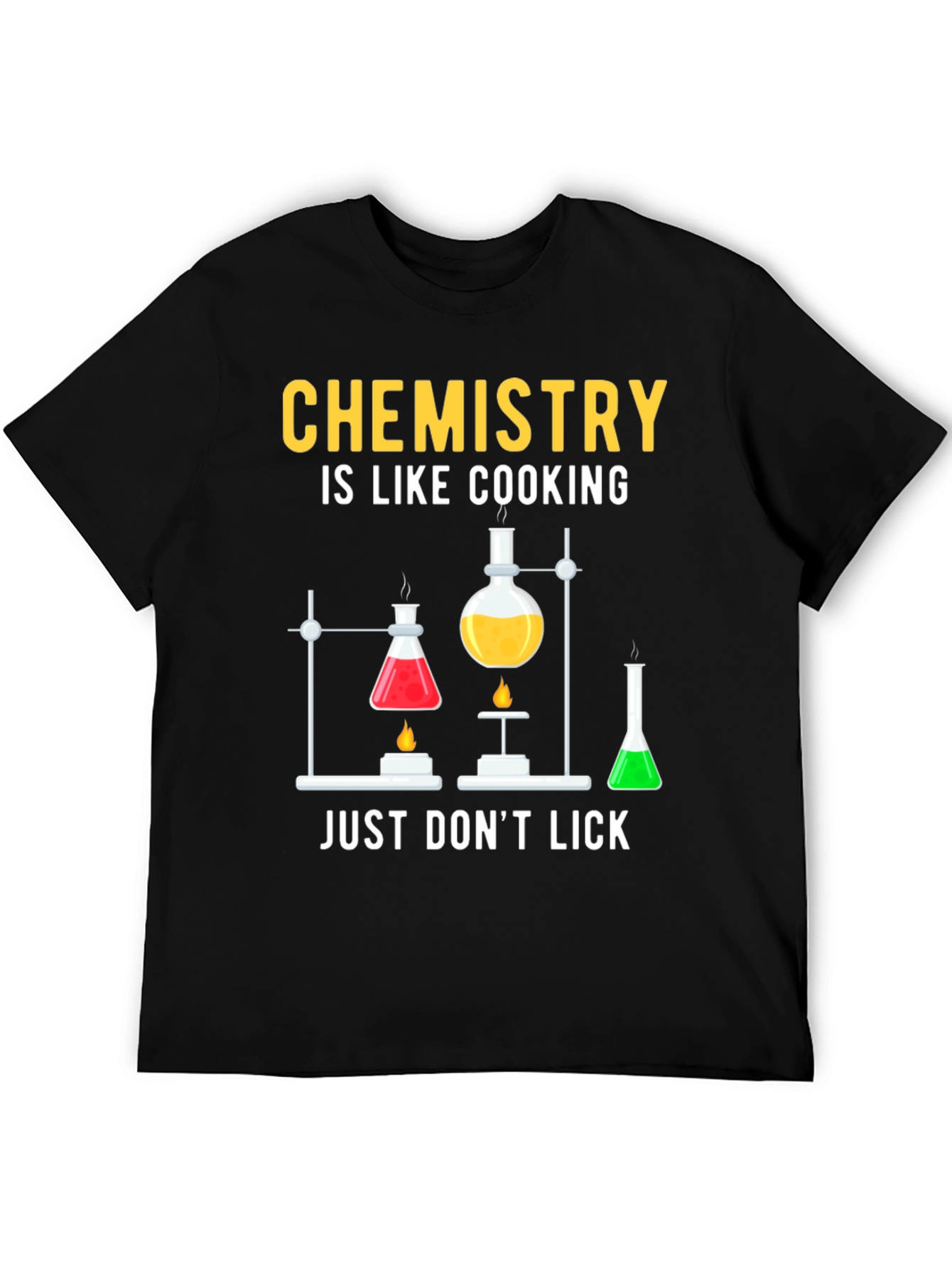 Chemistry Cooking Black T-Shirt
