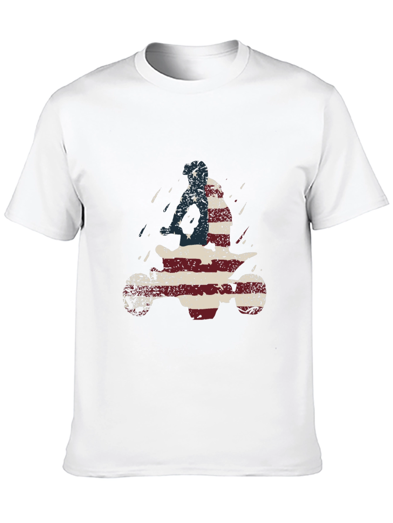 USA Flag ATV Rider T-Shirt