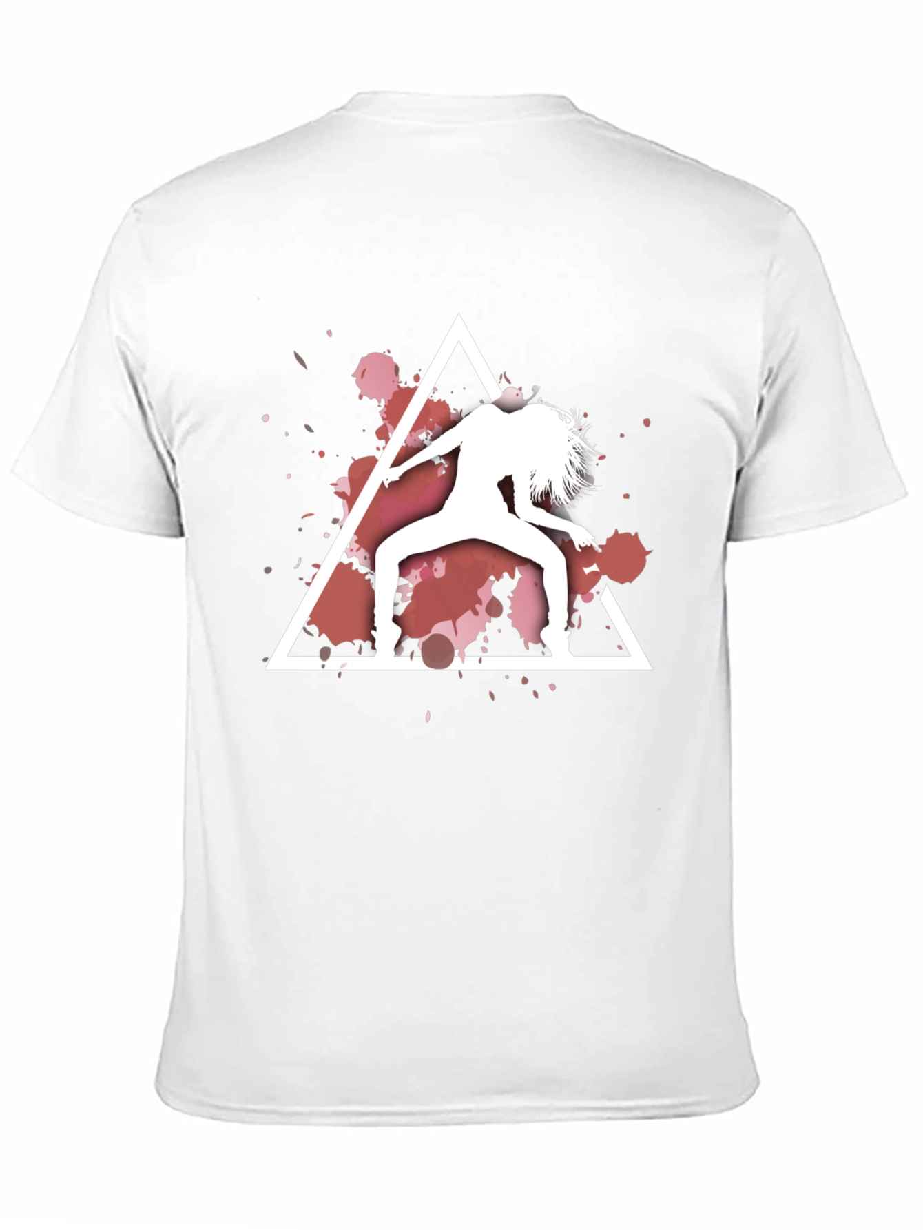 Abstract Dancer Graphic Black T-Shirt
