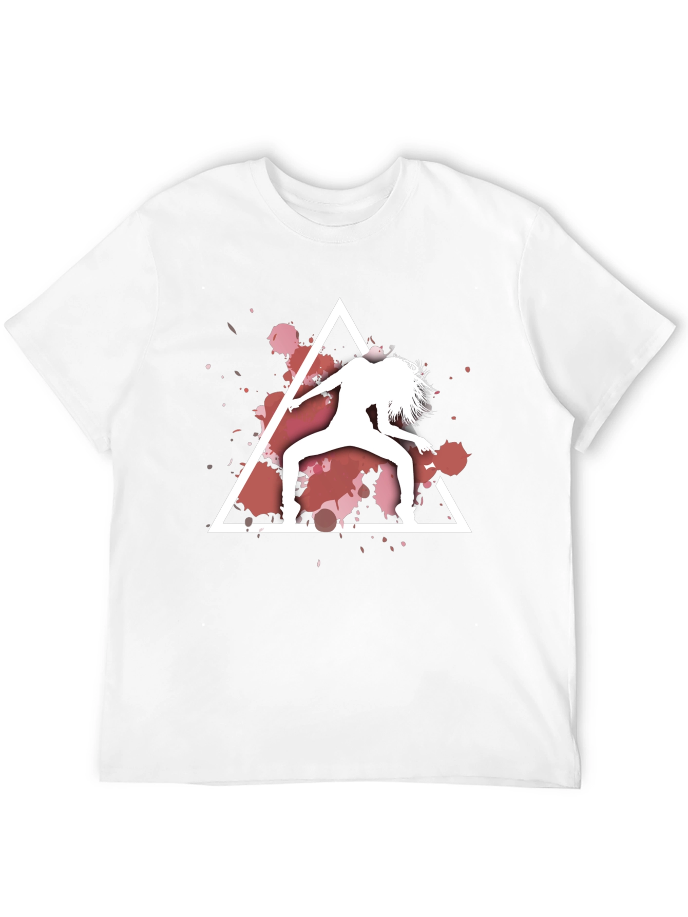 Abstract Dancer Graphic Black T-Shirt