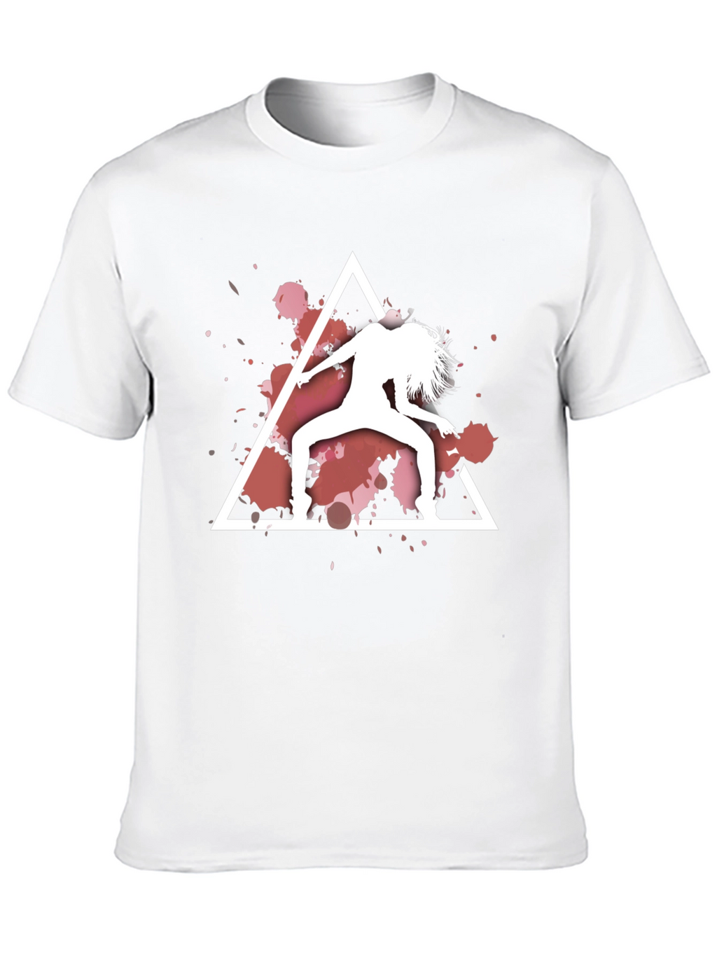 Abstract Dancer Graphic Black T-Shirt