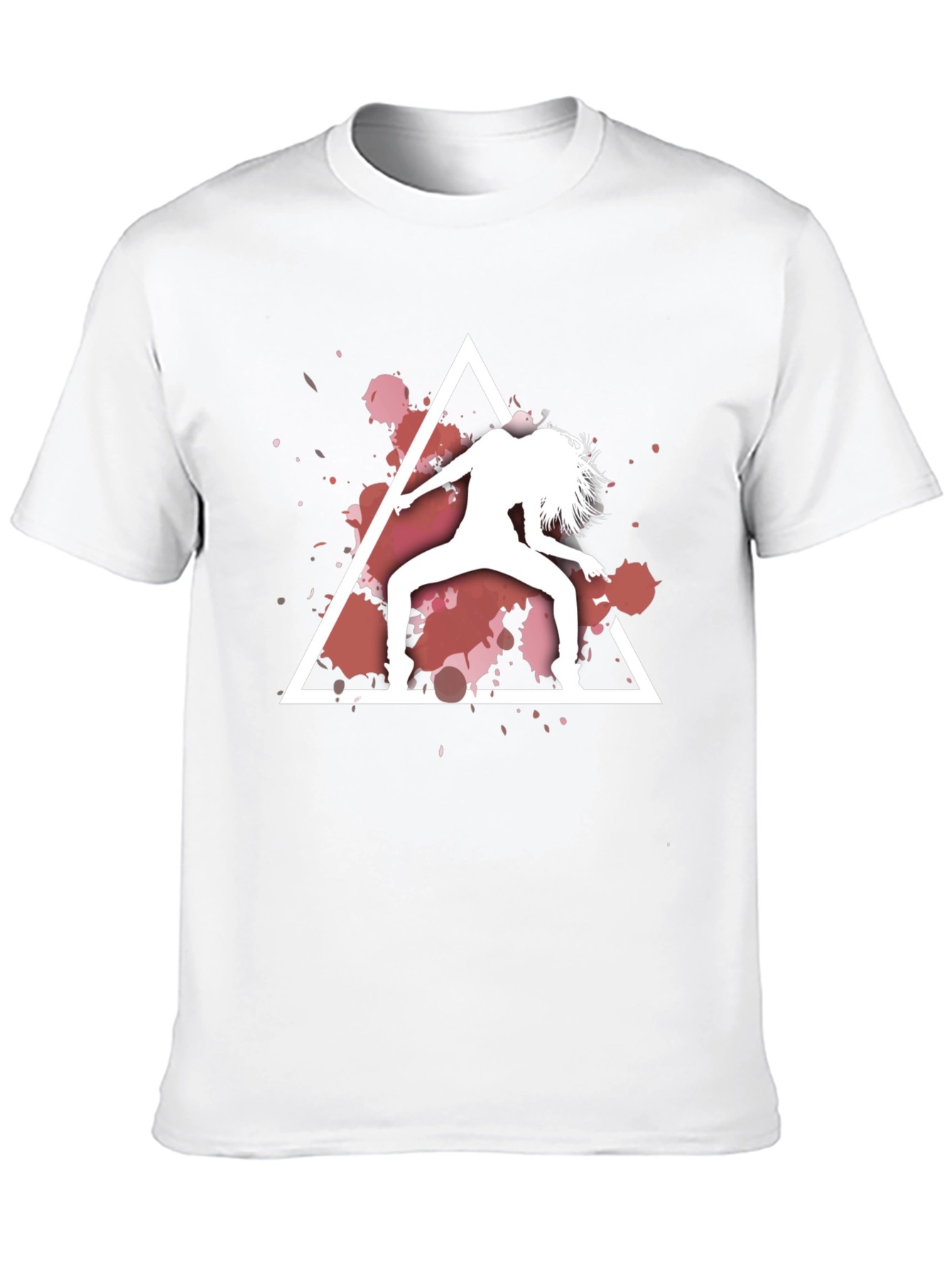 Abstract Dancer Graphic Black T-Shirt