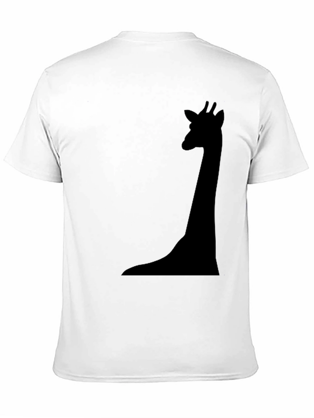 Mens Black Giraffe Silhouette T-Shirt