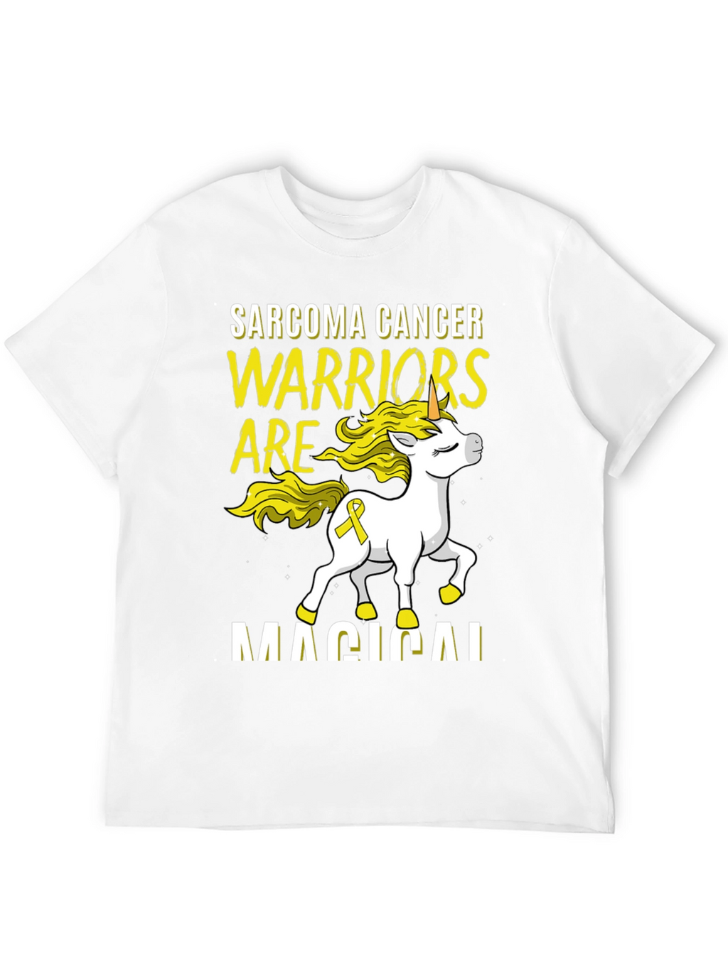 Sarcoma Cancer Warrior Unicorn T-Shirt