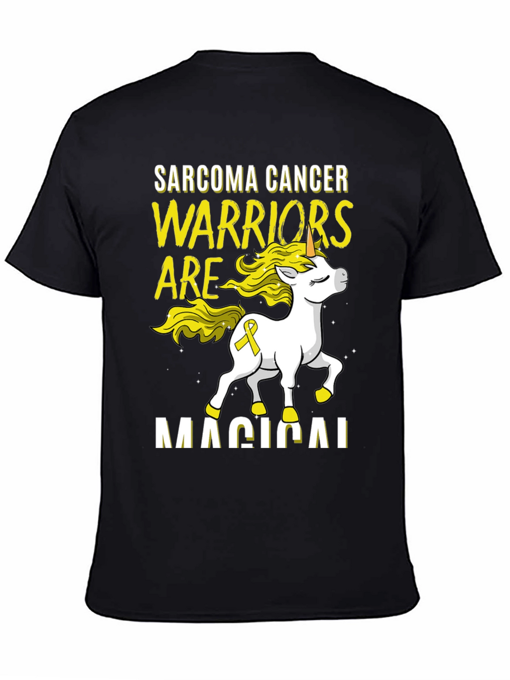Sarcoma Cancer Warrior Unicorn T-Shirt