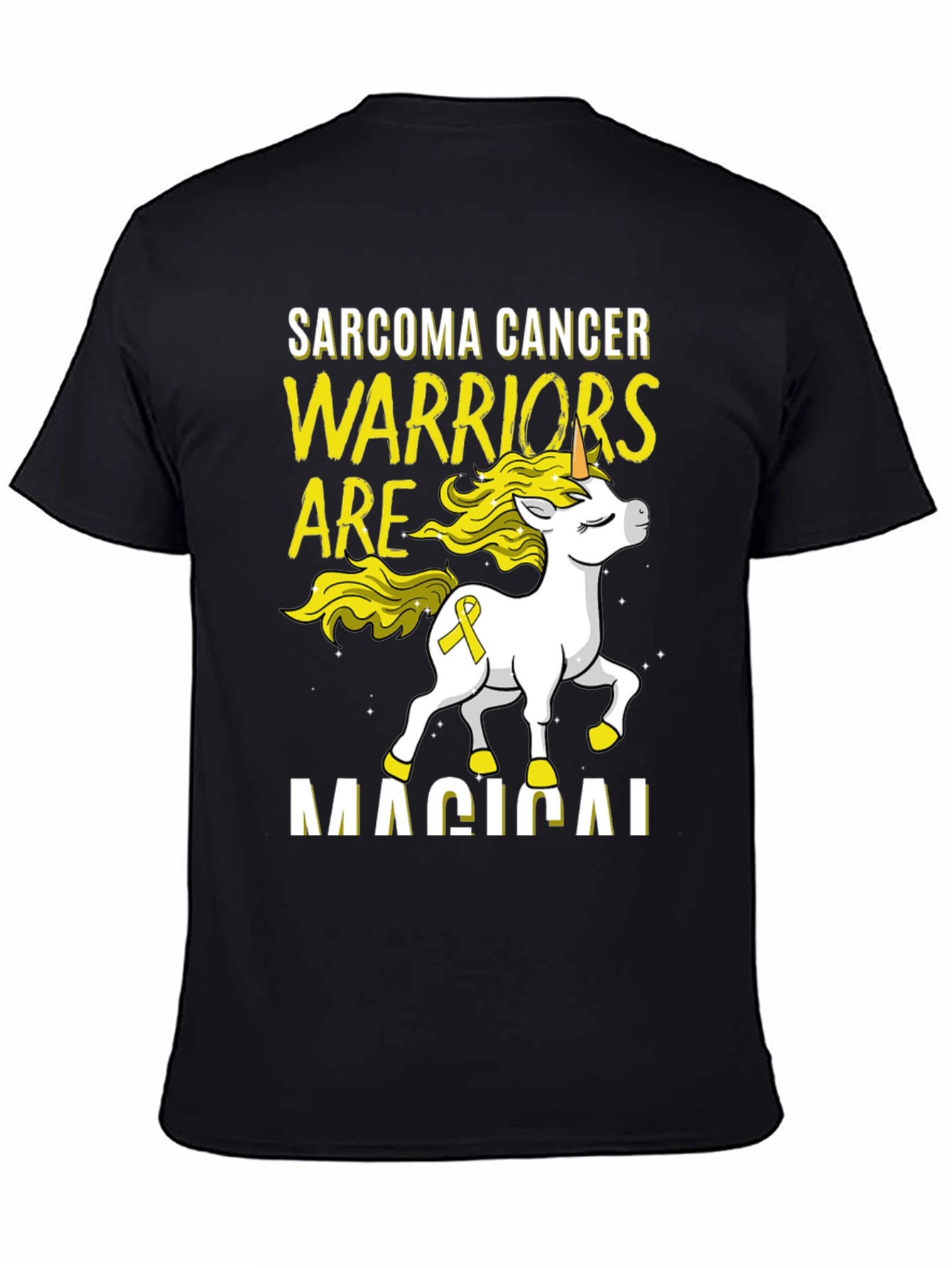 Sarcoma Cancer Warrior Unicorn T-Shirt