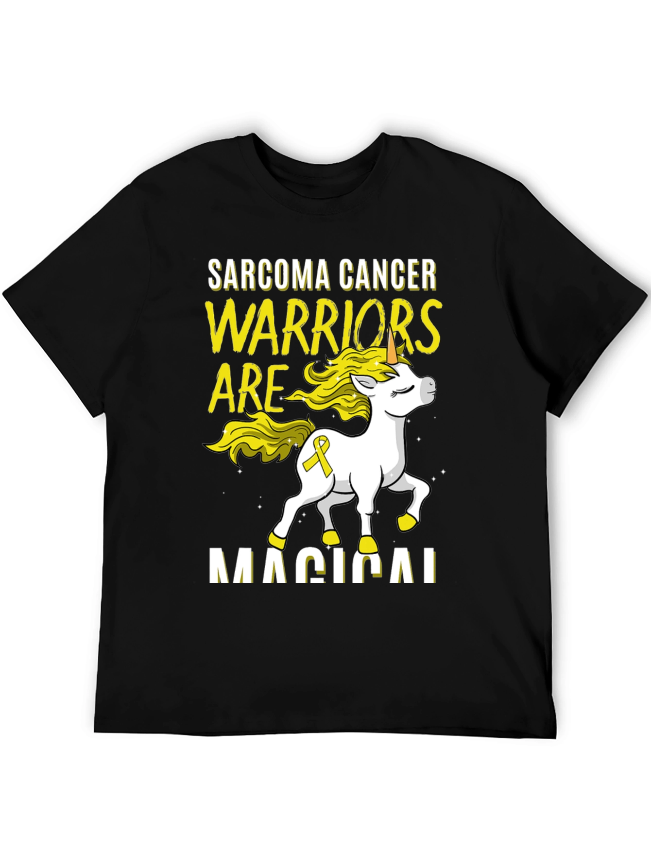 Sarcoma Cancer Warrior Unicorn T-Shirt