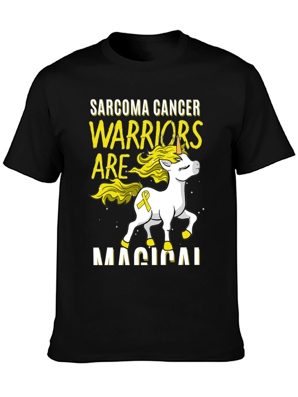 Sarcoma Cancer Warrior Unicorn T-Shirt