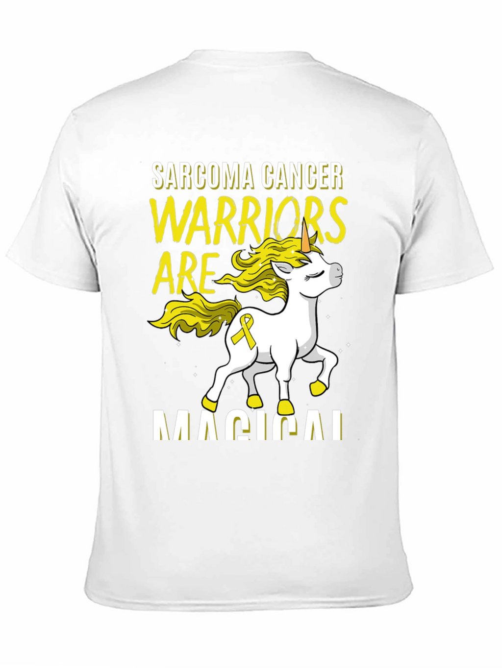 Sarcoma Cancer Warrior Unicorn T-Shirt