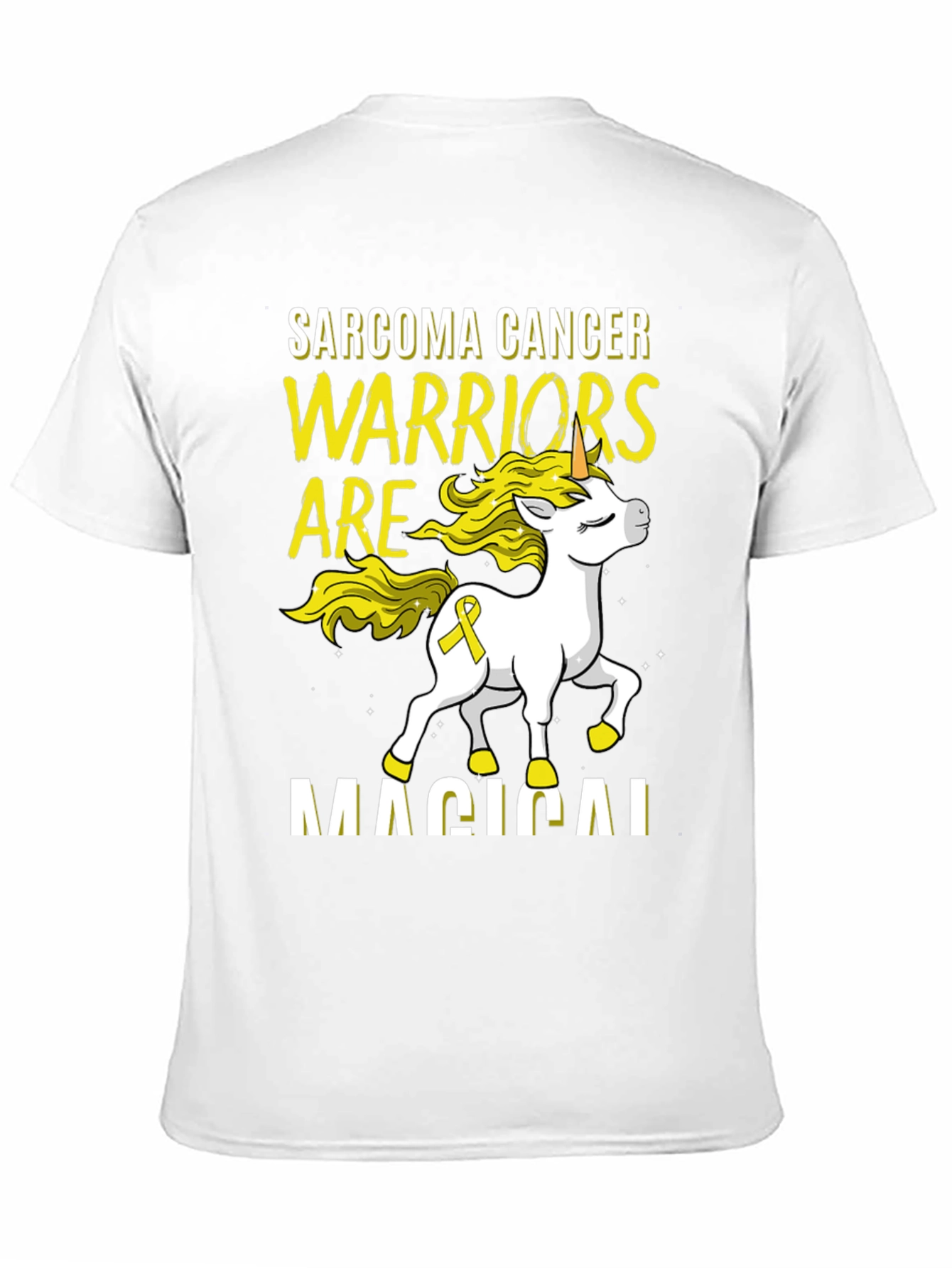 Sarcoma Cancer Warrior Unicorn T-Shirt