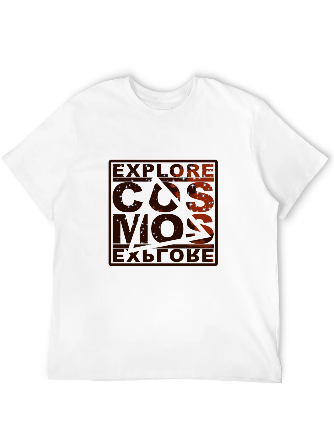 Explore Cosmos Black Graphic Tee