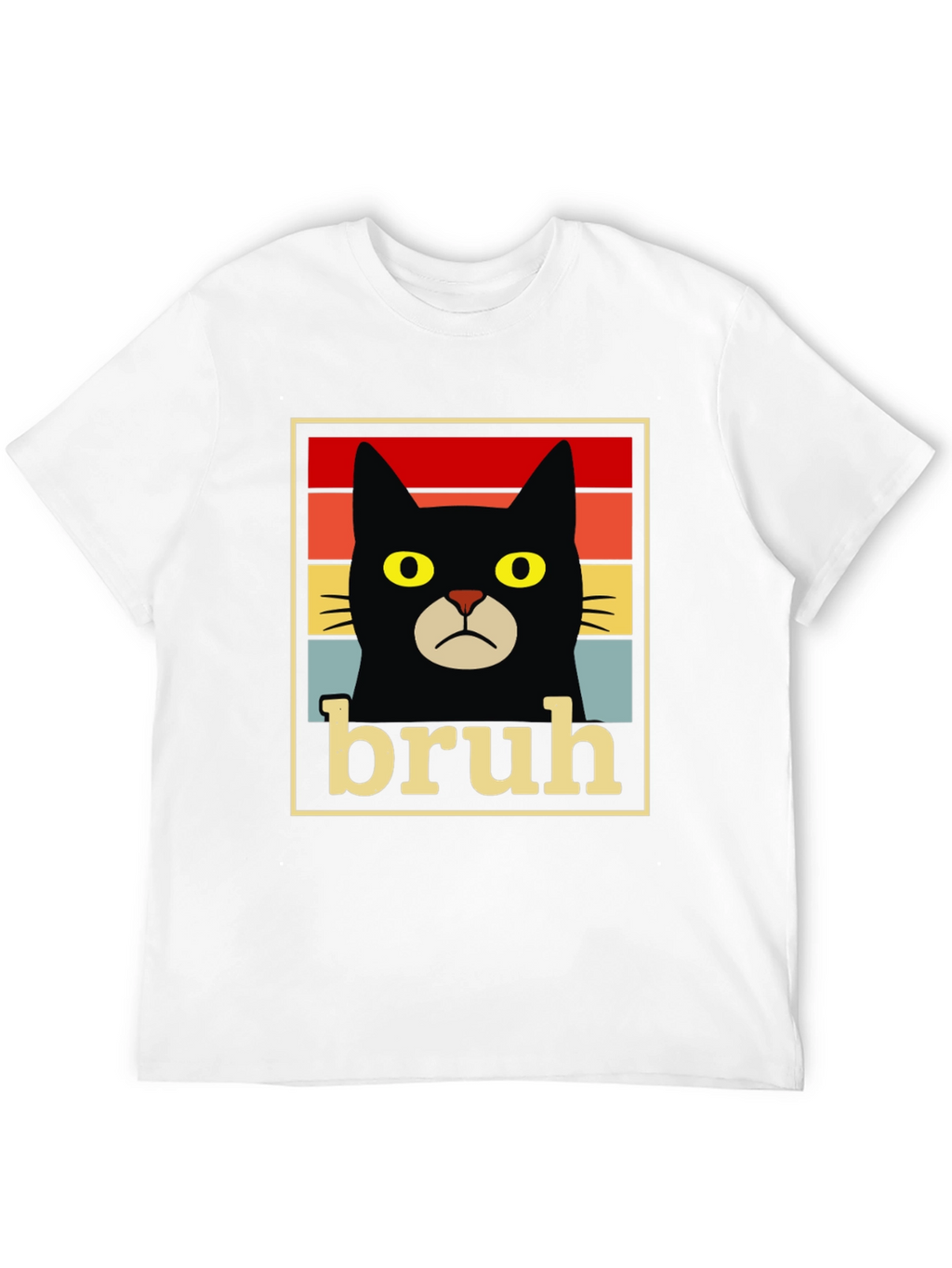 Bruh Cat T-Shirt - Funny Graphic Tee