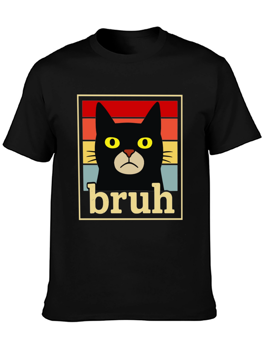 Bruh Cat T-Shirt - Funny Graphic Tee
