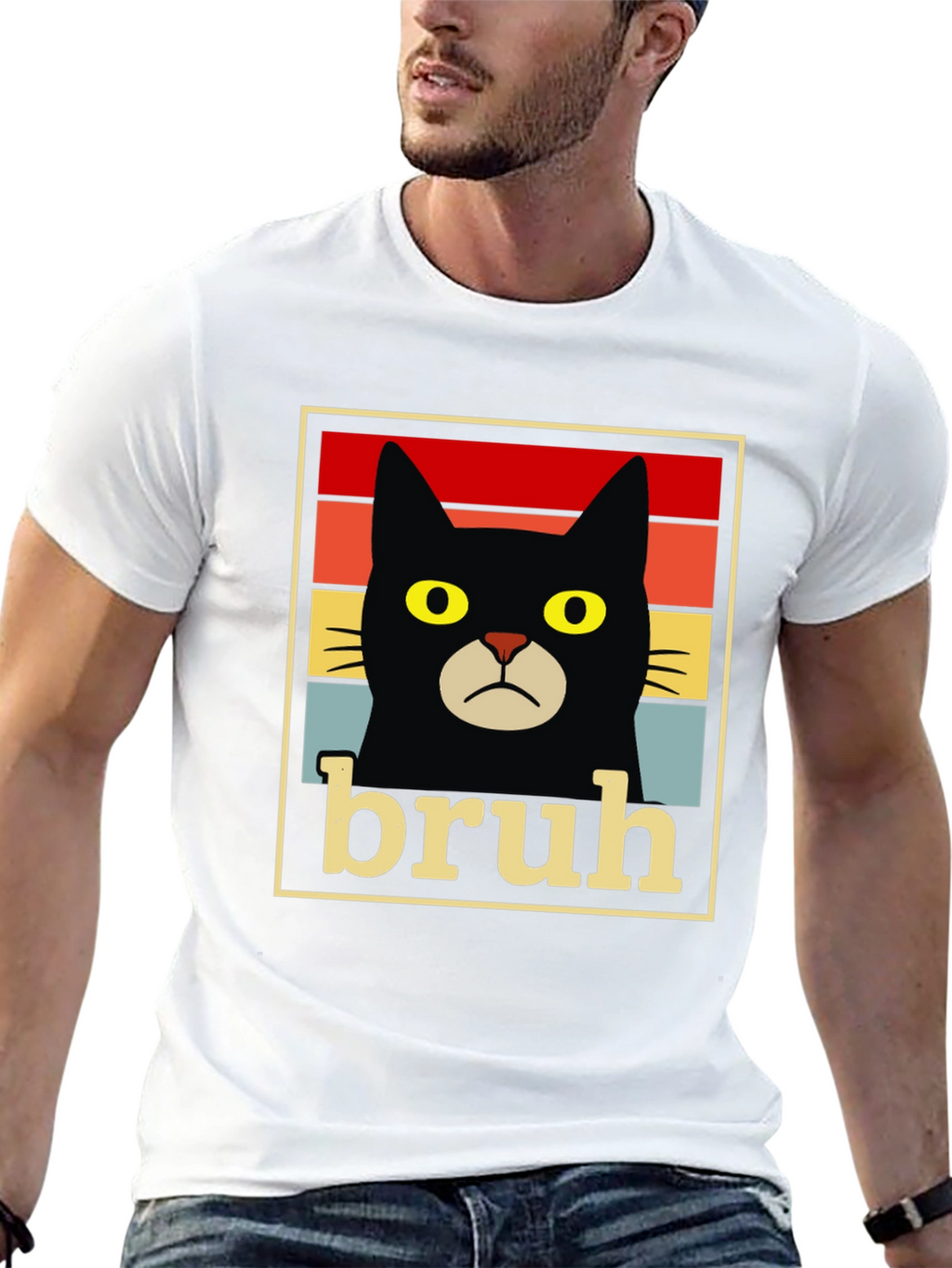 Bruh Cat T-Shirt - Funny Graphic Tee