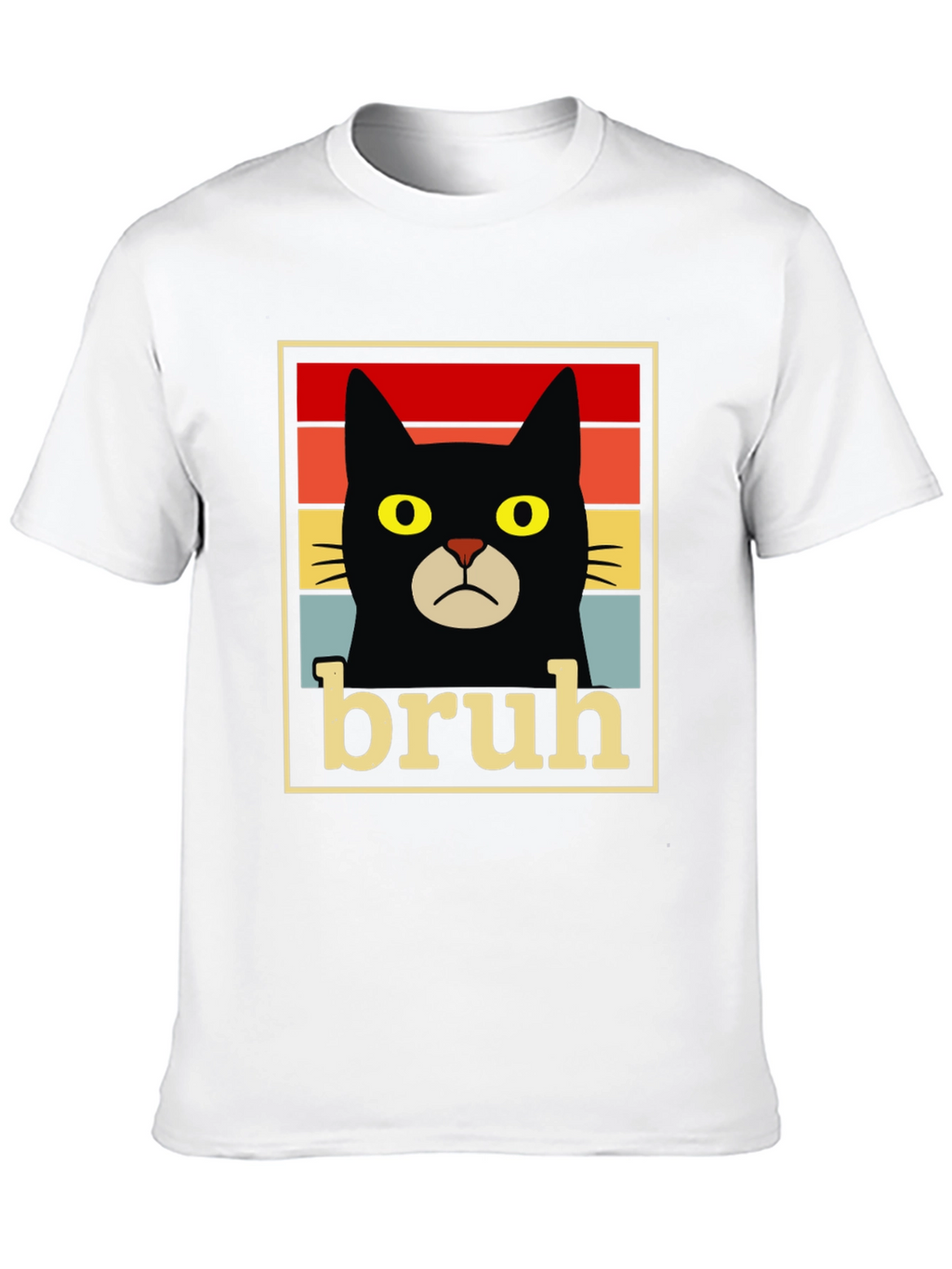 Bruh Cat T-Shirt - Funny Graphic Tee