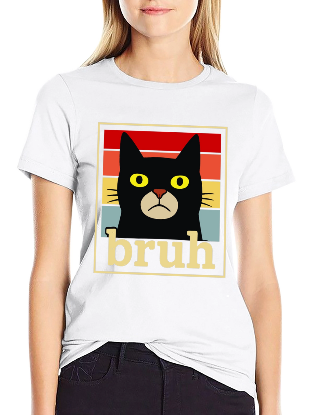 Bruh Cat T-Shirt - Funny Graphic Tee