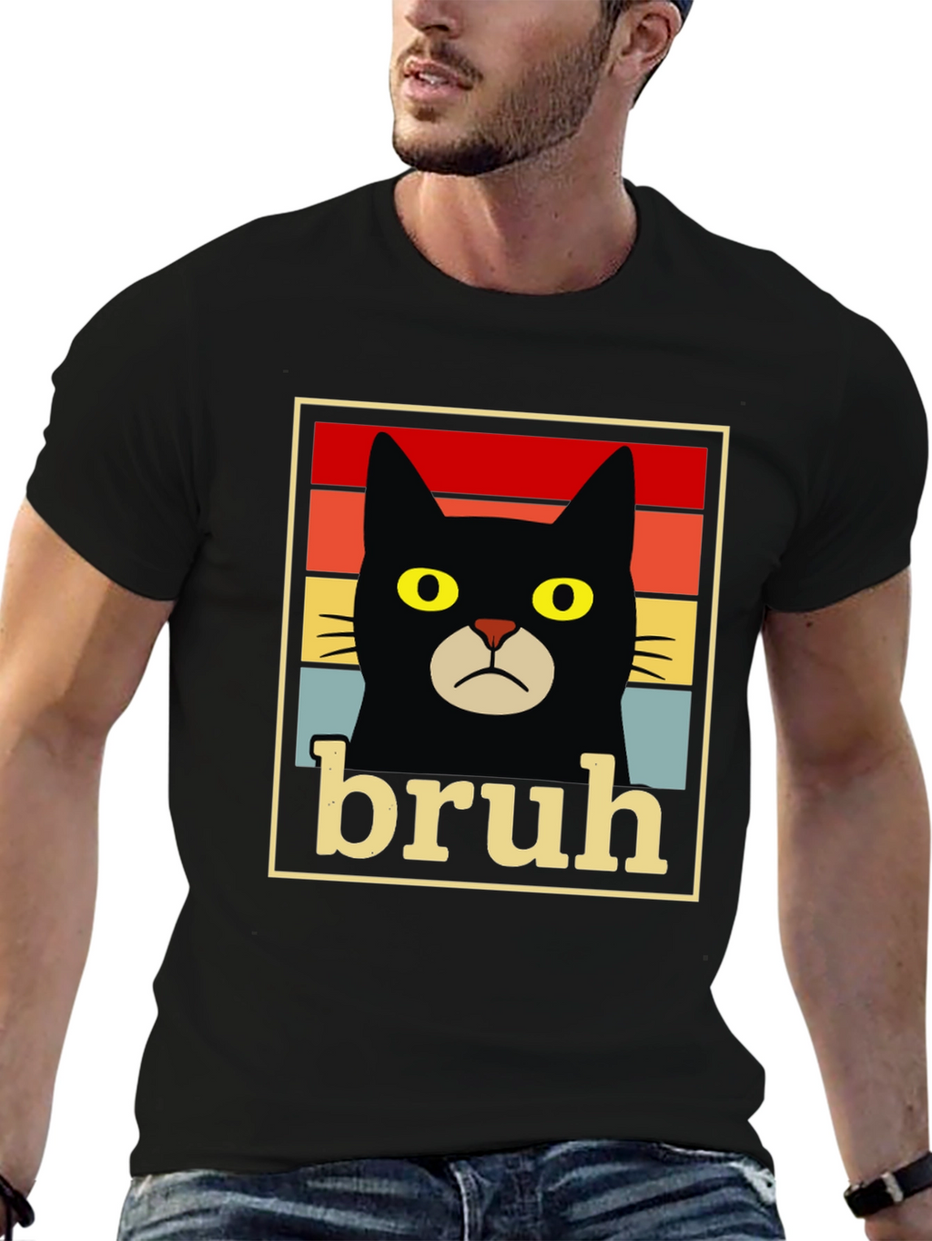 Bruh Cat T-Shirt - Funny Graphic Tee