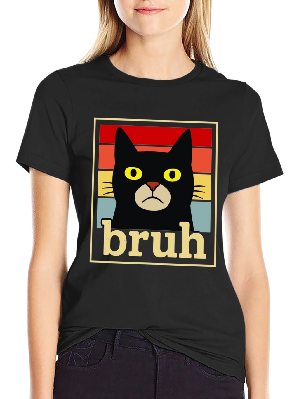 Bruh Cat T-Shirt - Funny Graphic Tee