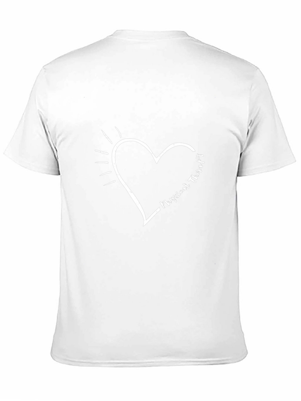 Physical Therapy Heart Graphic T-Shirt - Black