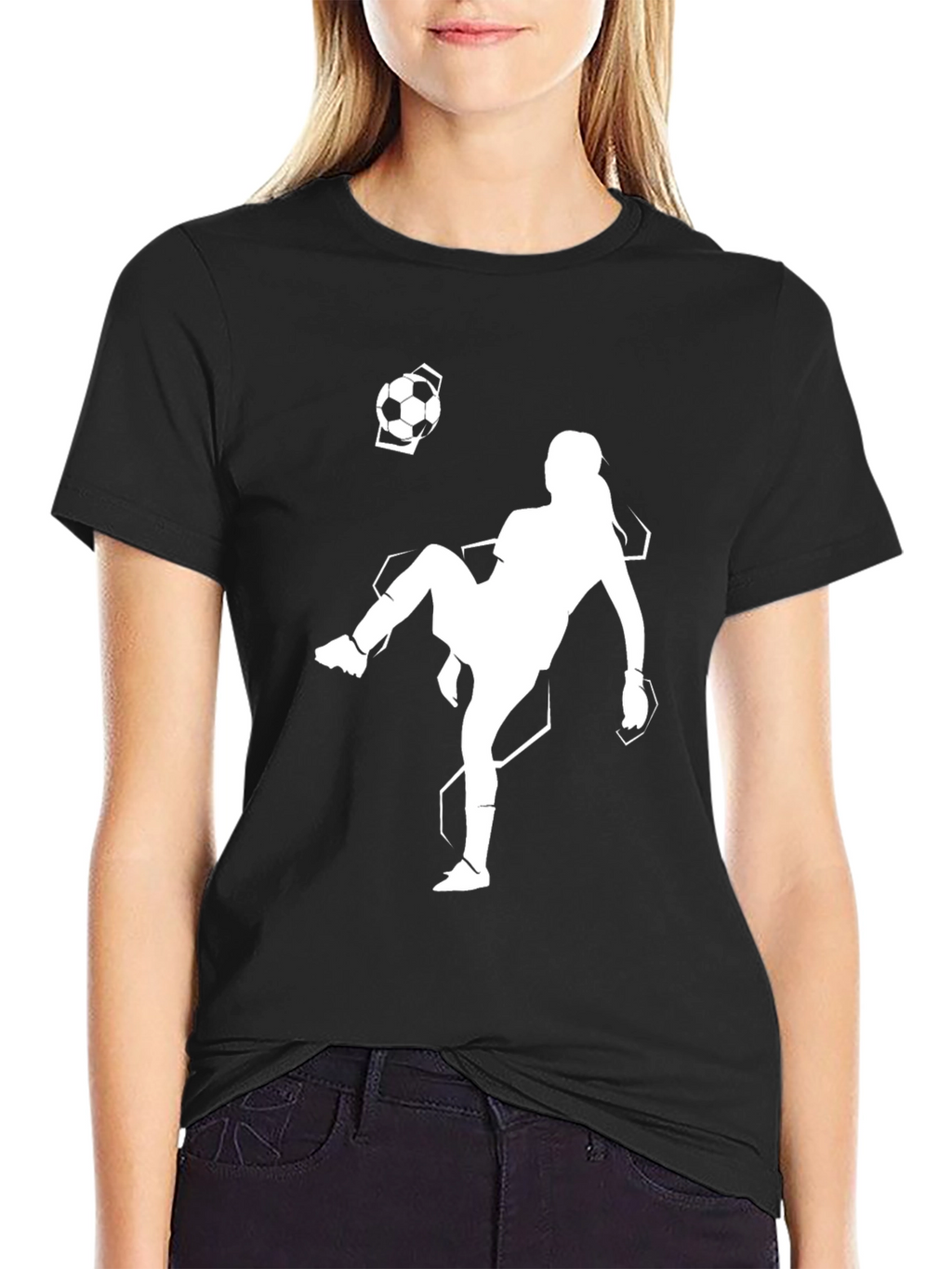 Soccer Player Graphic Tee - Stylish & Sporty!