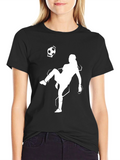Soccer Player Graphic Tee - Stylish & Sporty!