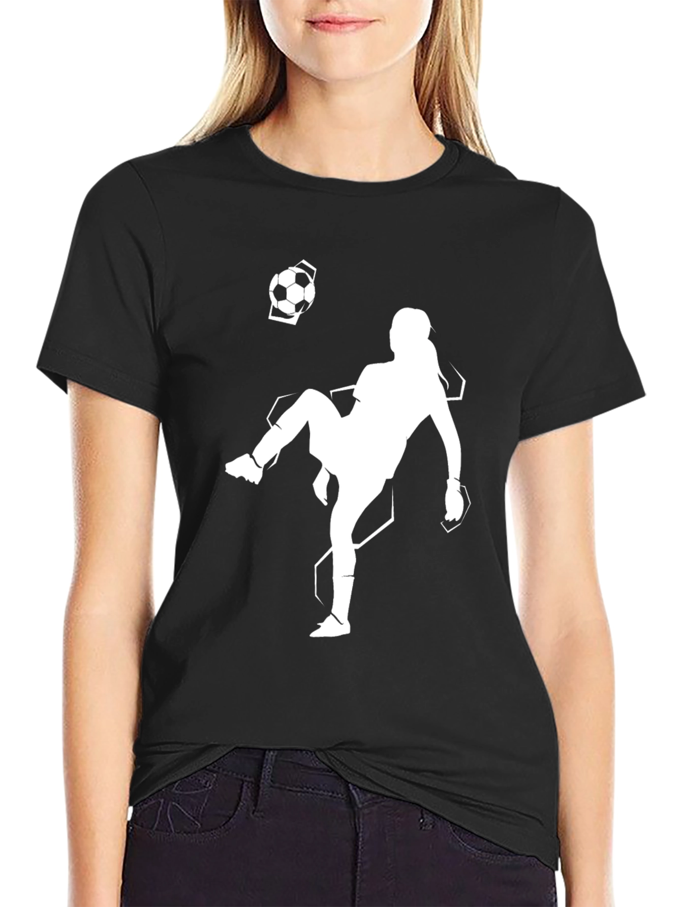 Soccer Player Graphic Tee - Stylish & Sporty!