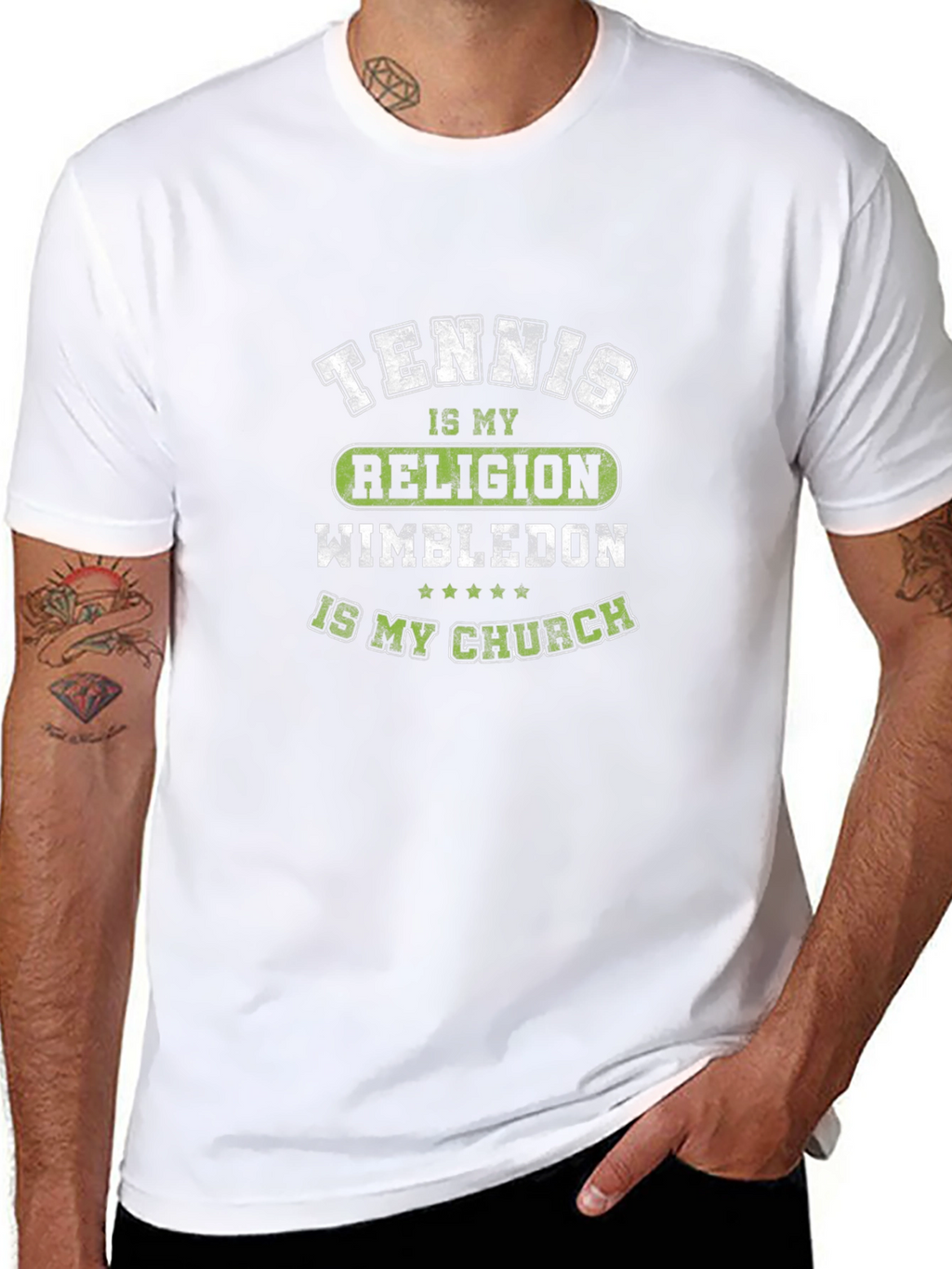 Tennis Is My Religion Black T-Shirt