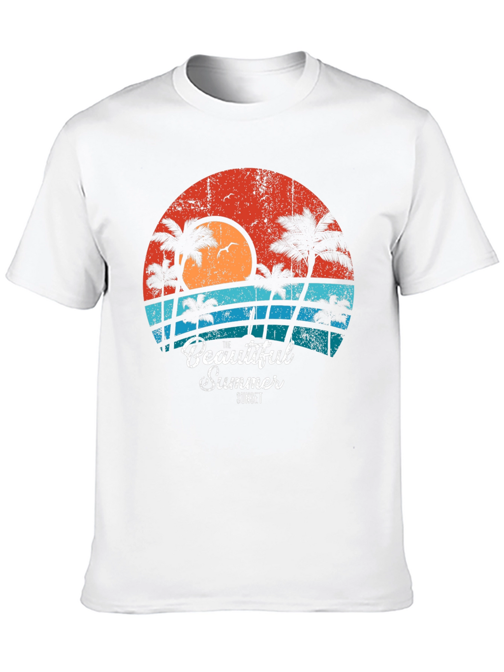 Retro Sunset Graphic Tee - Summer Vibes T-Shirt