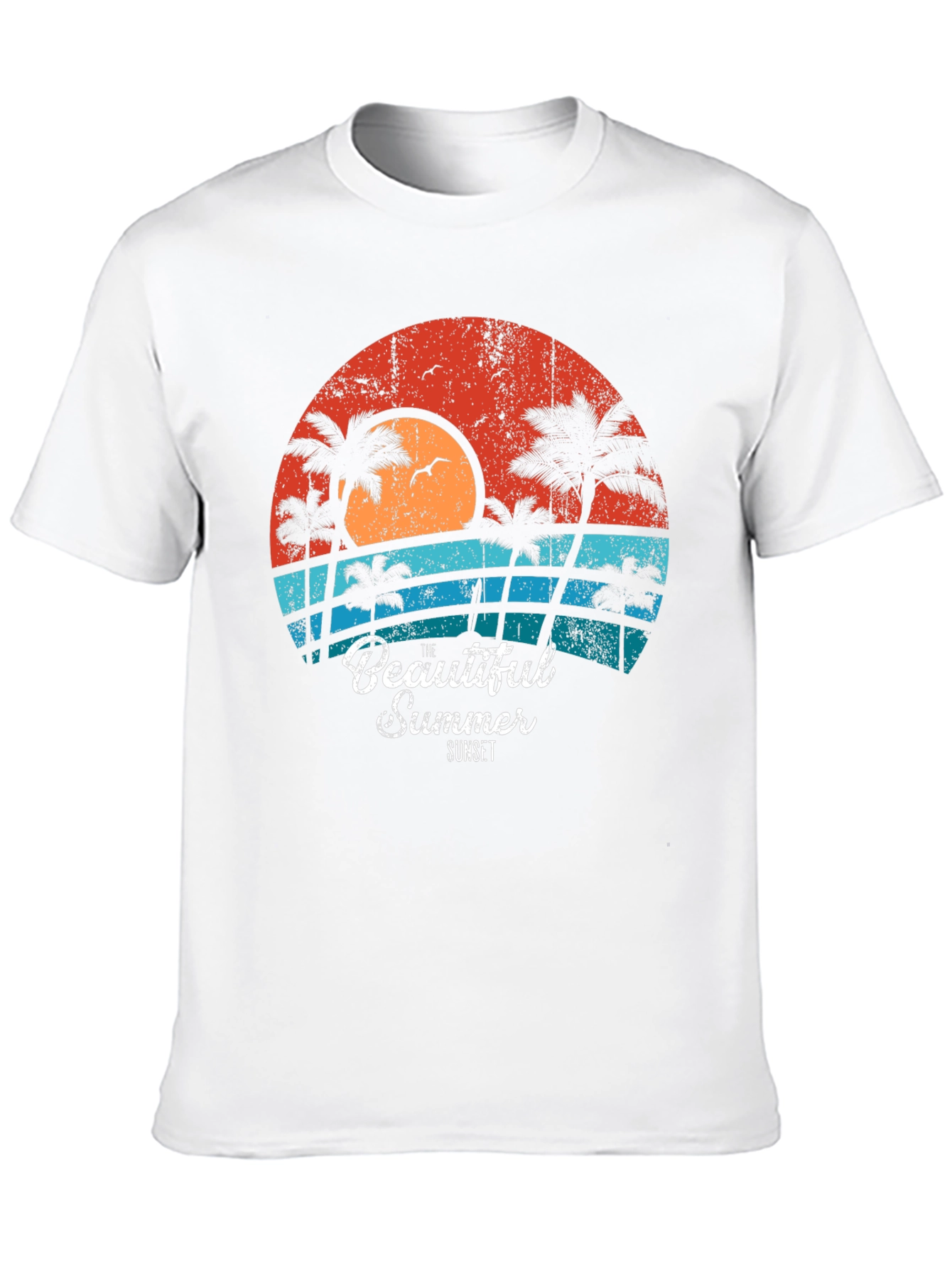 Retro Sunset Graphic Tee - Summer Vibes T-Shirt