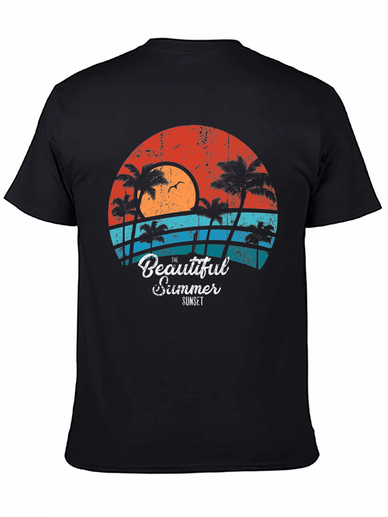 Retro Sunset Graphic Tee - Summer Vibes T-Shirt