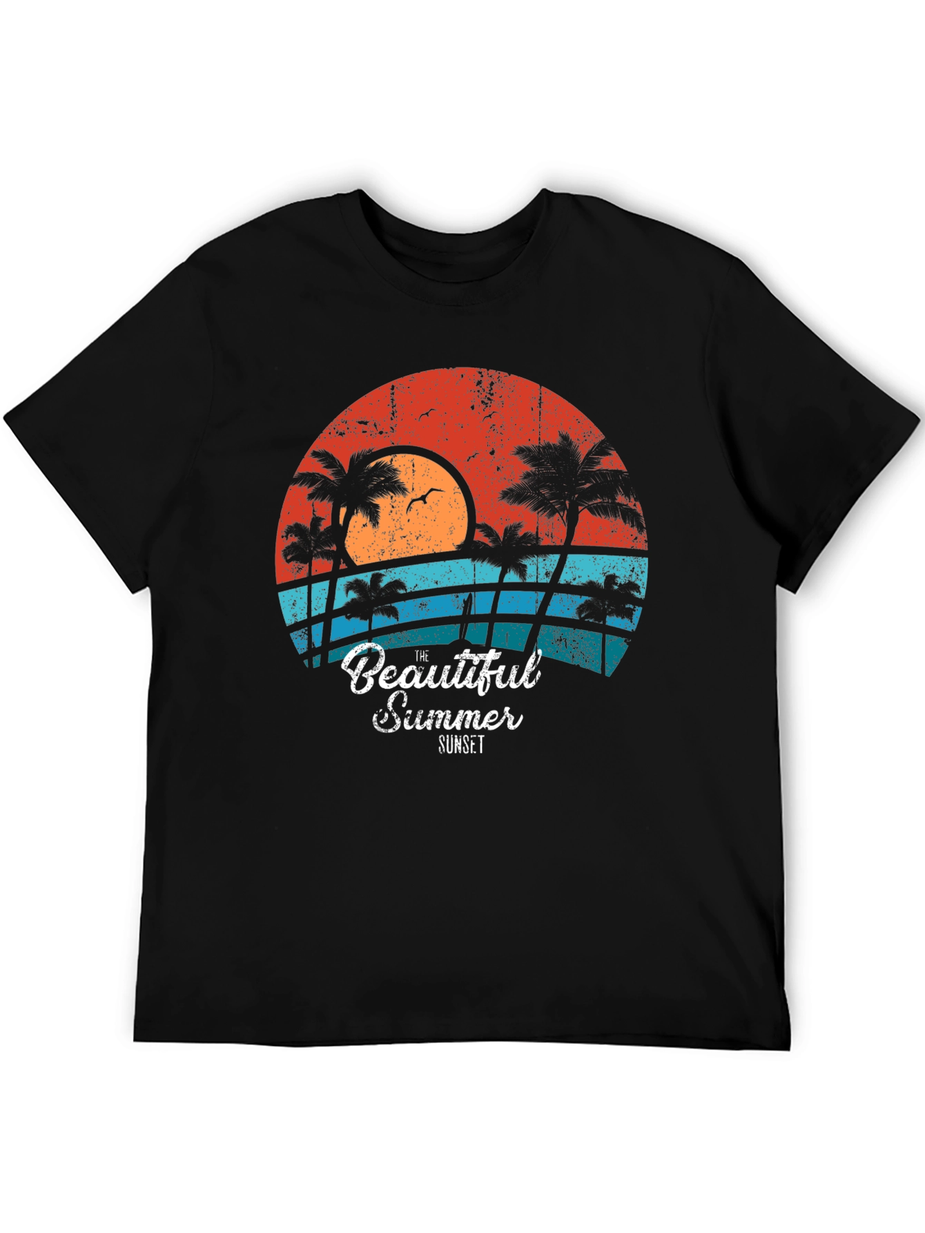 Retro Sunset Graphic Tee - Summer Vibes T-Shirt