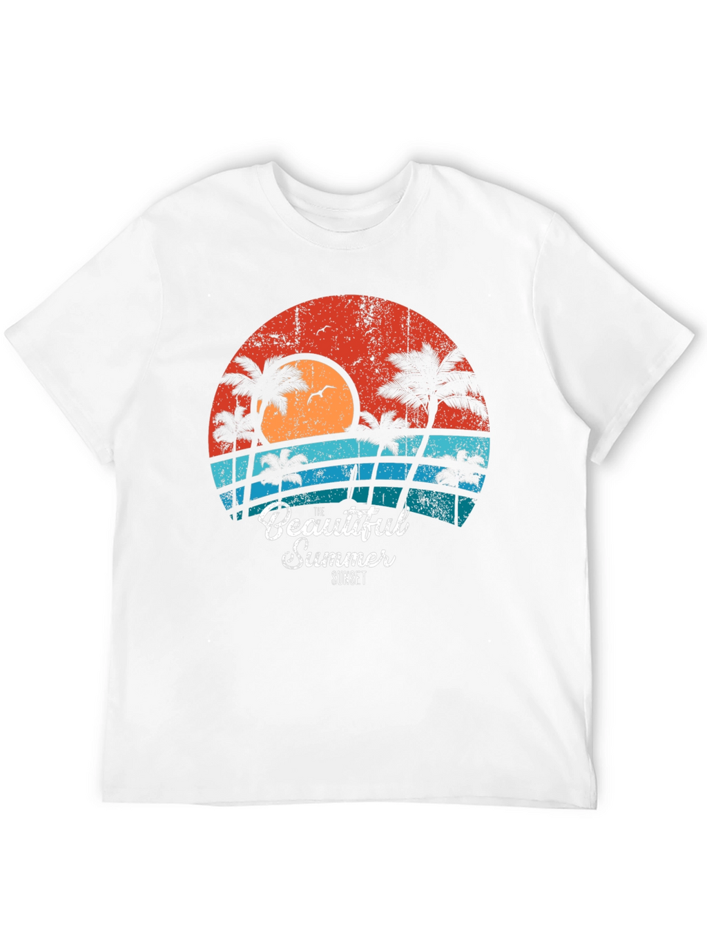 Retro Sunset Graphic Tee - Summer Vibes T-Shirt