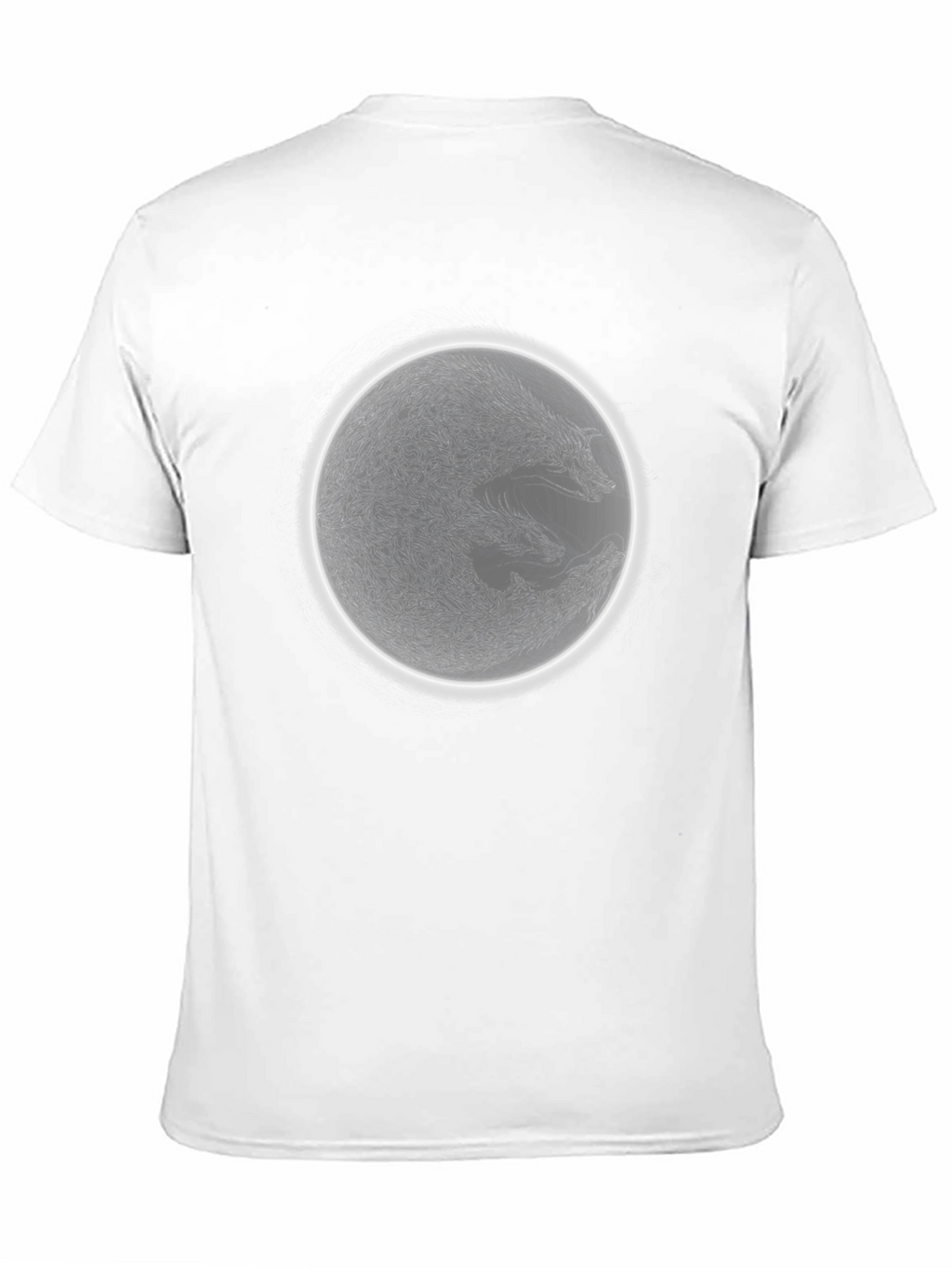 Wolf Moon Graphic Tee - Mens Black Cotton T-Shirt