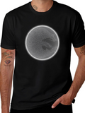 Wolf Moon Graphic Tee - Mens Black Cotton T-Shirt