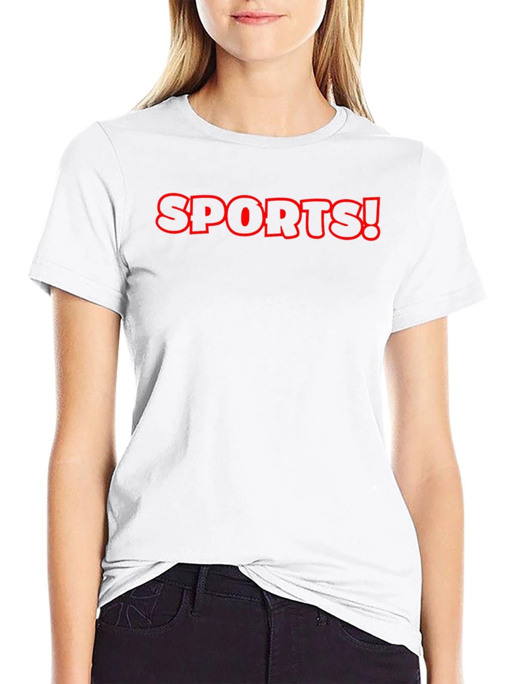 Sports! Graphic Tee - Black Cotton T-Shirt
