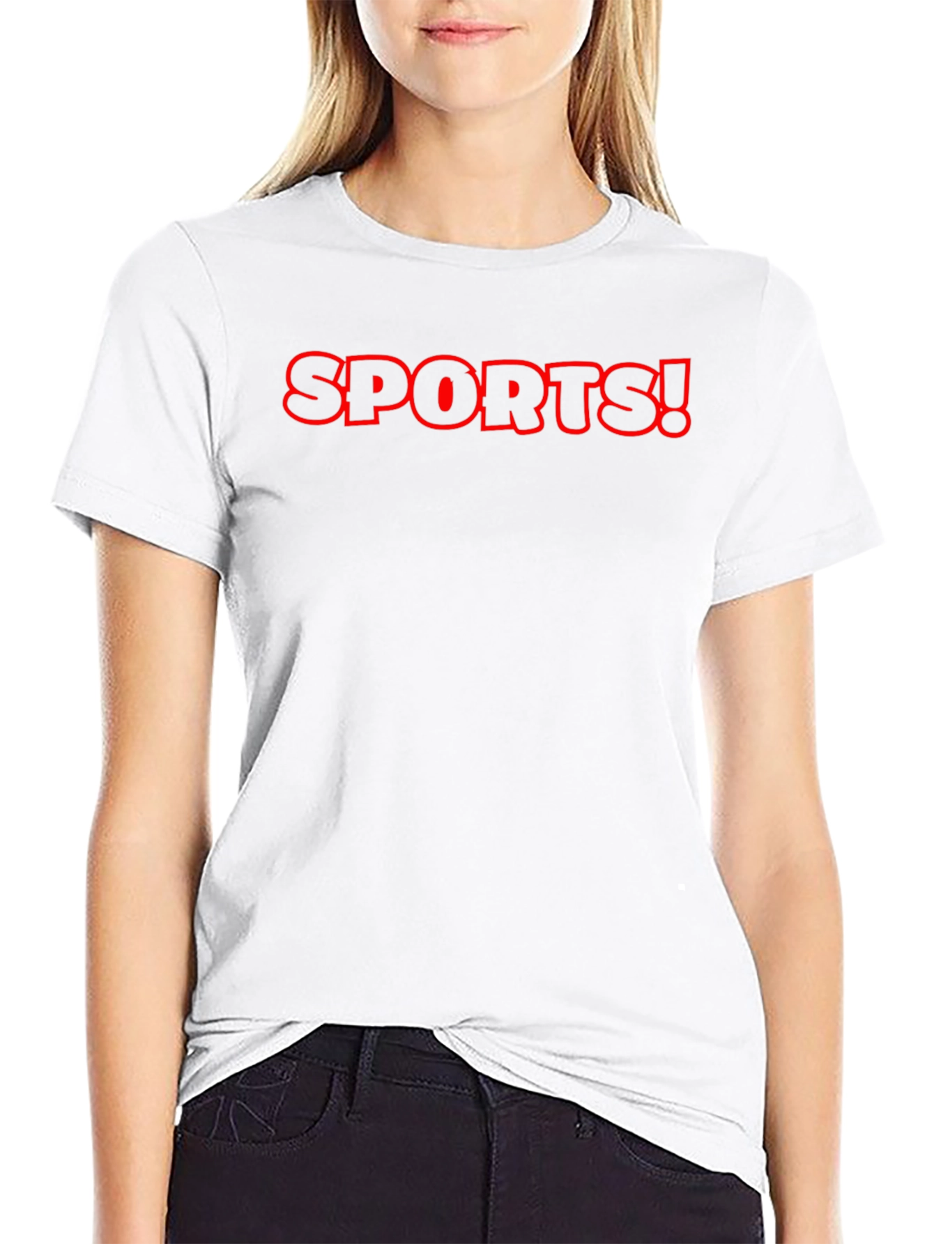 Sports! Graphic Tee - Black Cotton T-Shirt