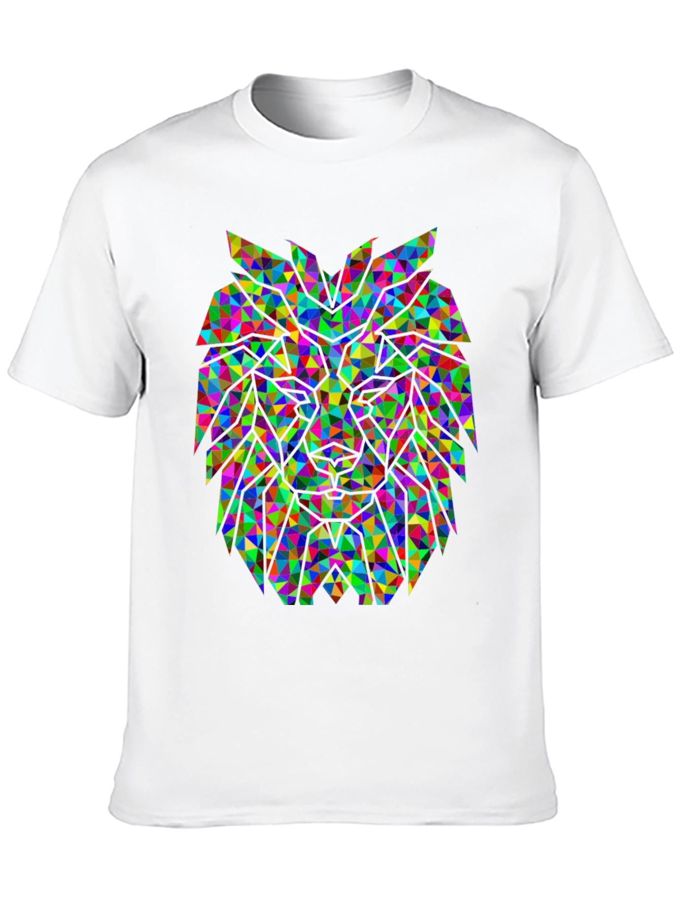 Geometric Lion Graphic Tee
