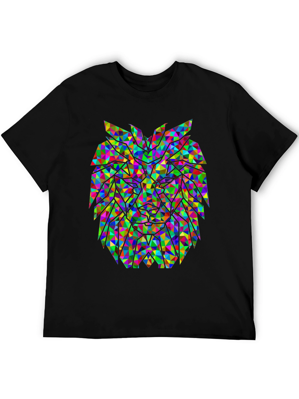 Geometric Lion Graphic Tee