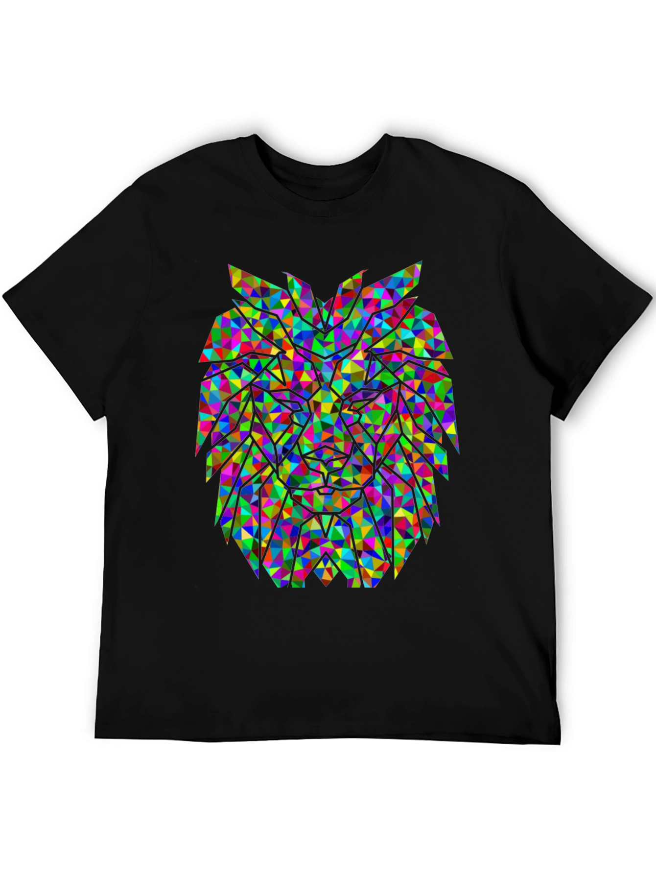 Geometric Lion Graphic Tee